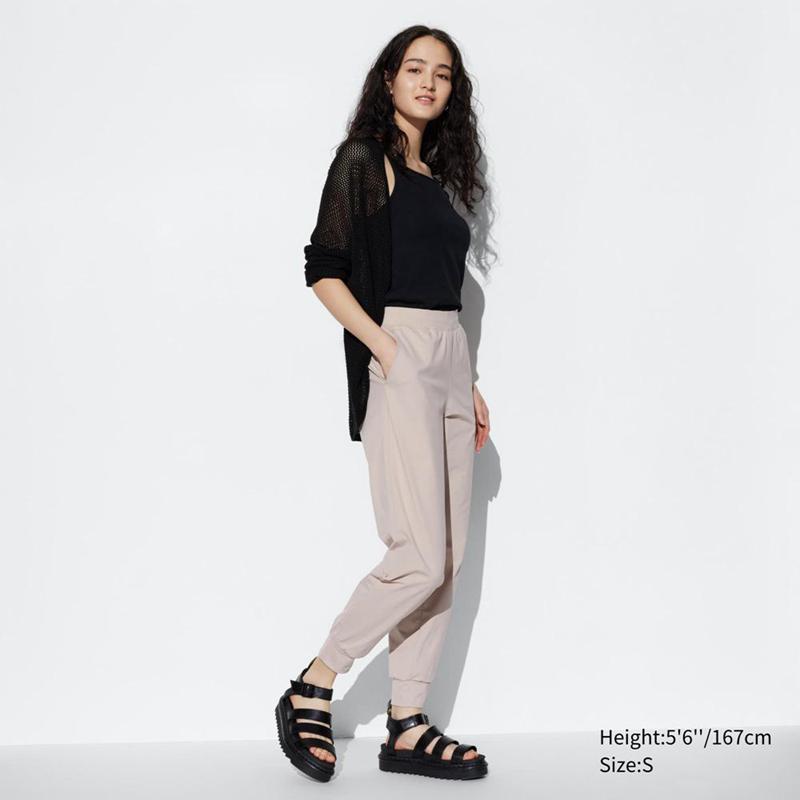 Uniqlo Ultra Stretch AIRism Women Joggers Natural  US |  UKTQ-32785