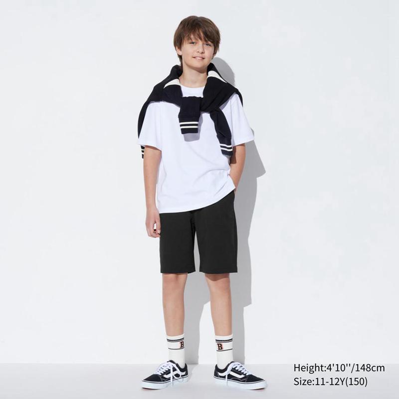 Uniqlo Ultra Stretch DRY-EX Kids' Shorts Black  US |  VLSU-29513