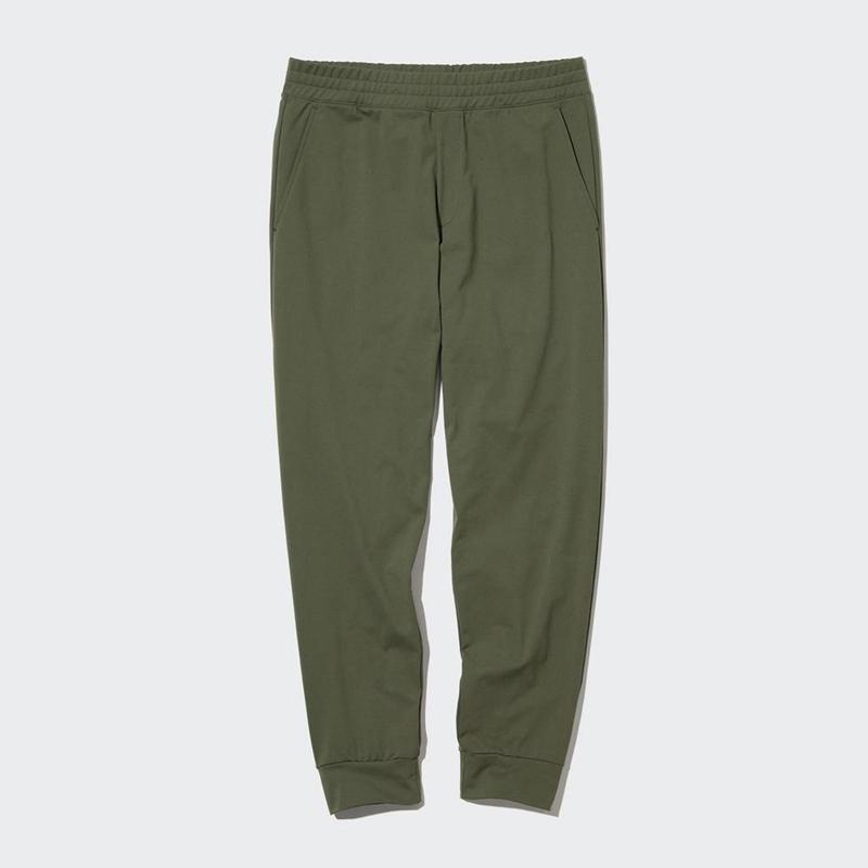 Uniqlo Ultra Stretch DRY-EX (Long) Men Joggers Olive  US |  ZCBM-74321