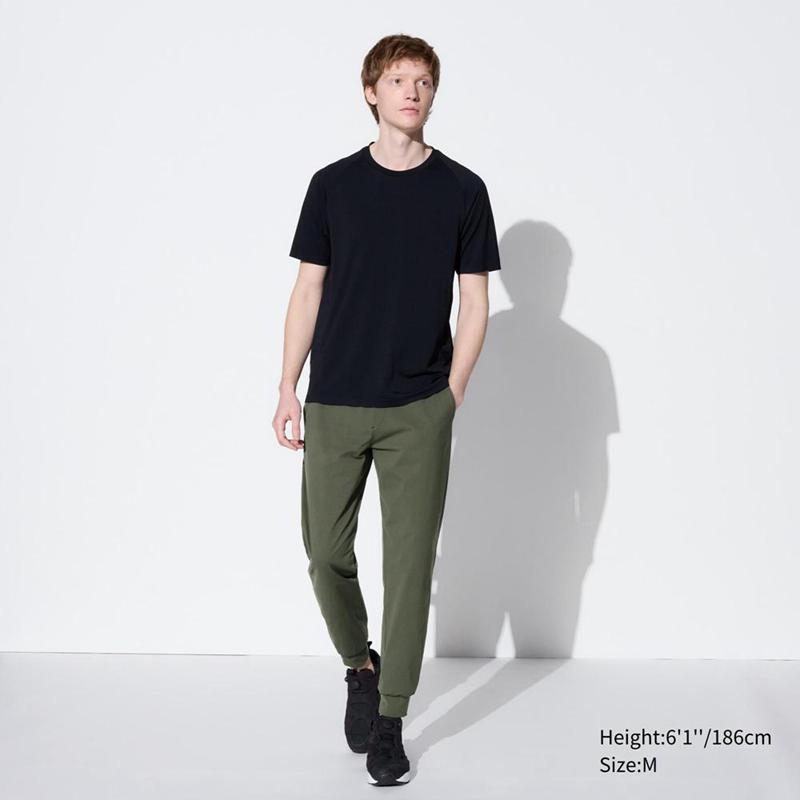 Uniqlo Ultra Stretch DRY-EX Men Joggers Olive  US |  QZFK-01837