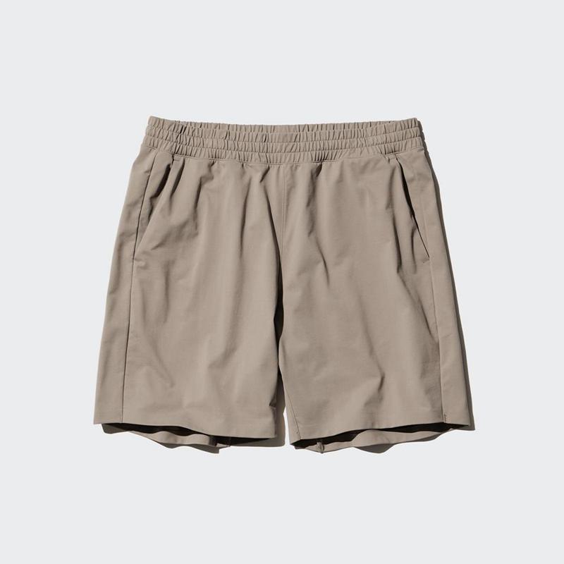 Uniqlo Ultra Stretch DRY-EX Men Shorts Beige  US |  QCYZ-82063