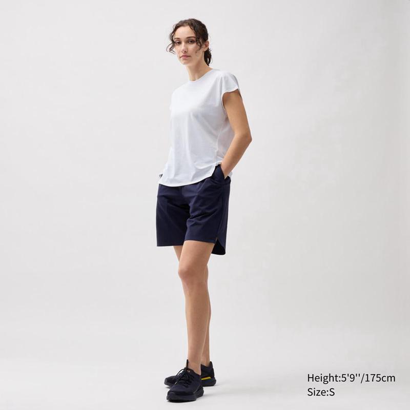 Uniqlo Ultra Stretch DRY Men Shorts Black  US |  UIJX-05719