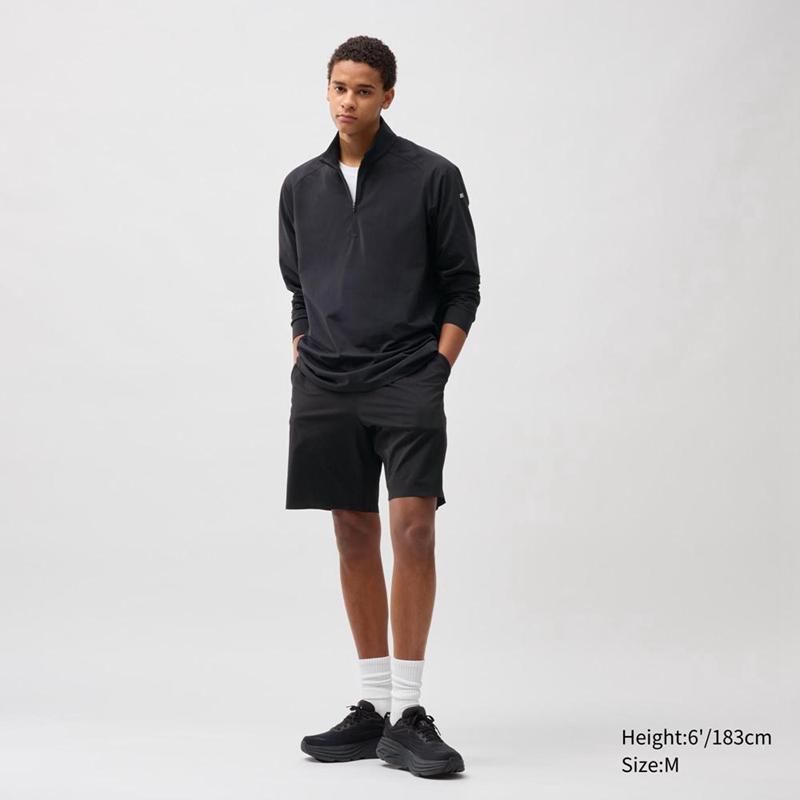 Uniqlo Ultra Stretch DRY Men Shorts Black  US |  UIJX-05719