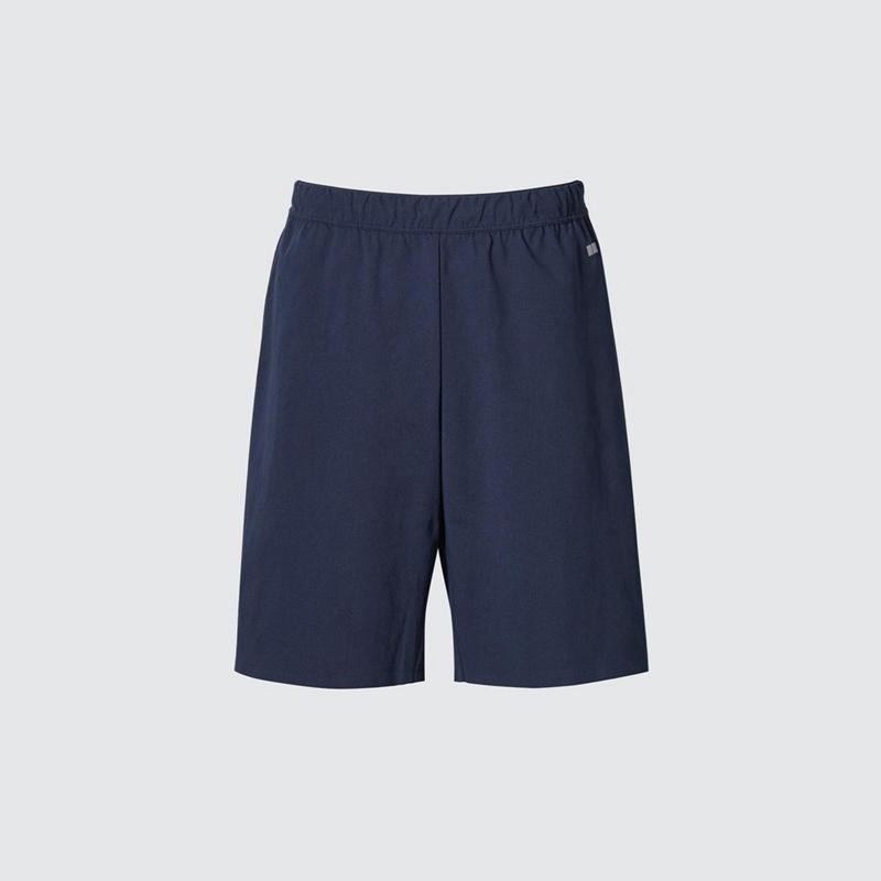 Uniqlo Ultra Stretch DRY Men Shorts Navy  US |  XAKE-29130