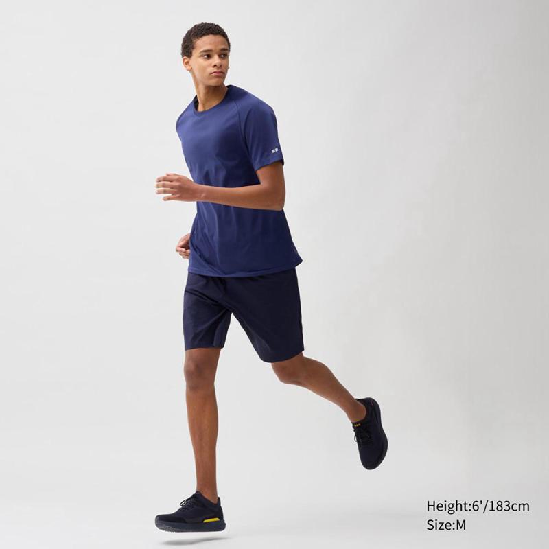 Uniqlo Ultra Stretch DRY Men Shorts Navy  US |  XAKE-29130