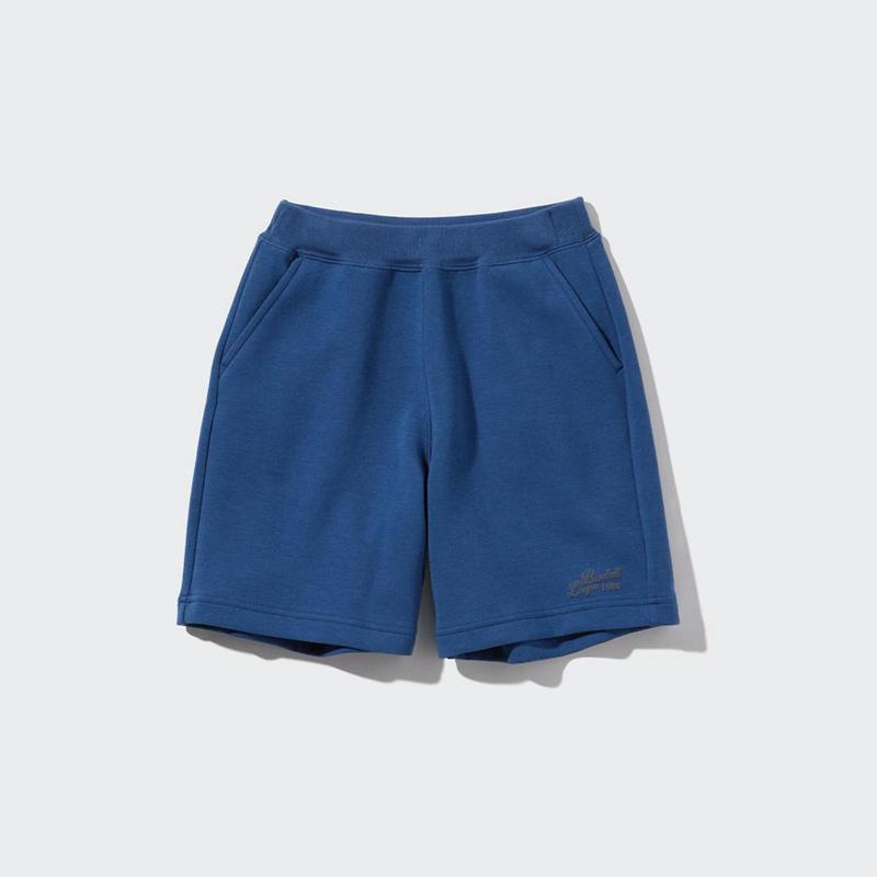 Uniqlo Ultra Stretch DRY Sweat Kids\' Shorts Blue  US |  GOKV-28651