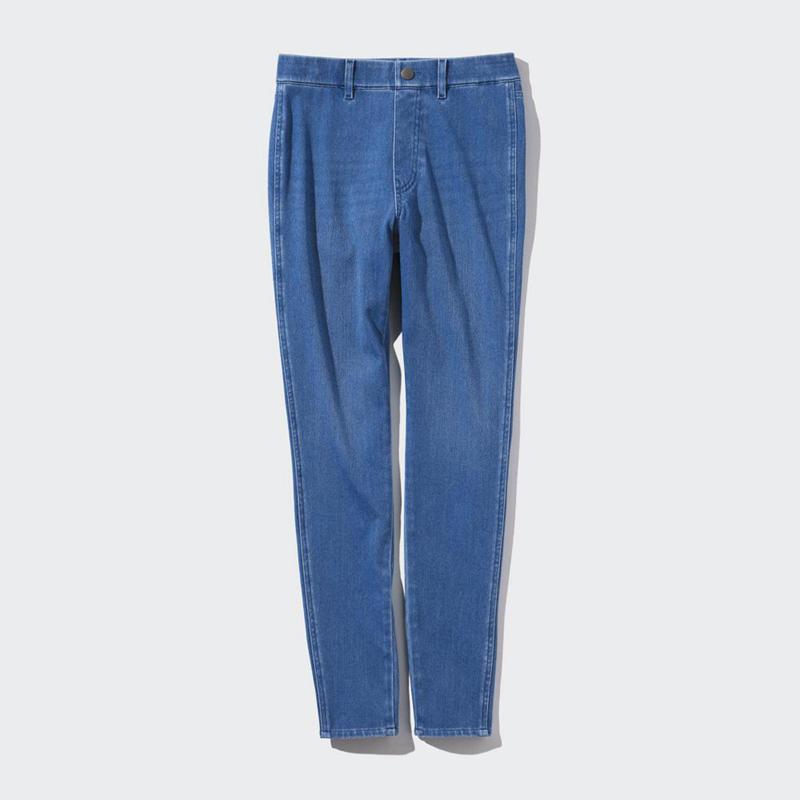 Uniqlo Ultra Stretch (Denim) Women Leggings Blue  US |  XRPV-63045