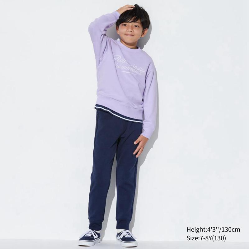 Uniqlo Ultra Stretch (Graphic) Kids' Sweatshirts Light Purple  US |  AXNL-16529