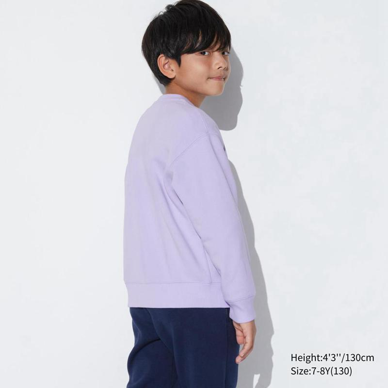 Uniqlo Ultra Stretch (Graphic) Kids' Sweatshirts Light Purple  US |  AXNL-16529