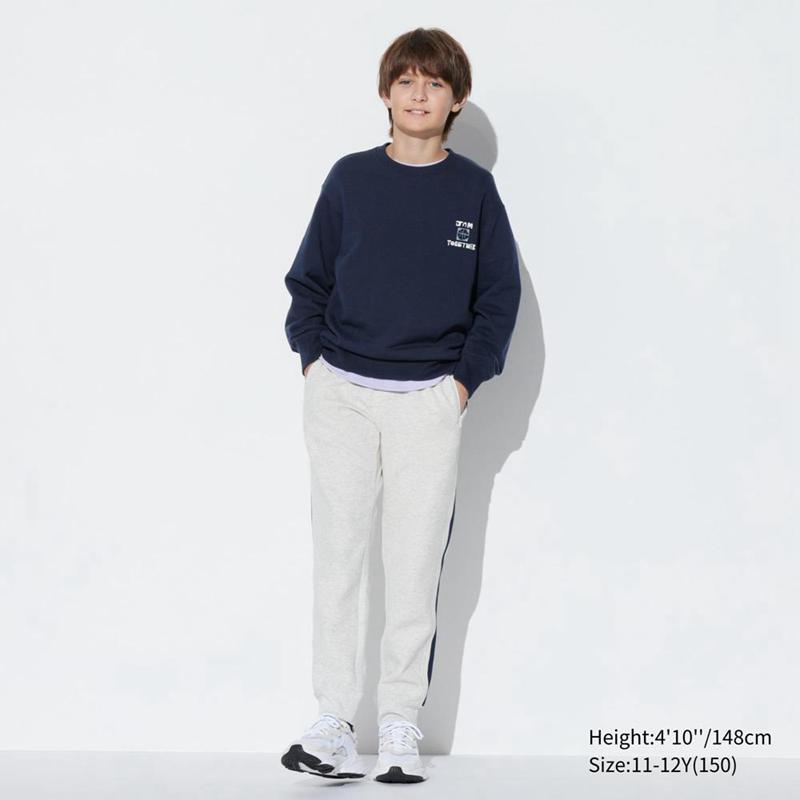 Uniqlo Ultra Stretch (Graphic) Kids' Sweatshirts Navy  US |  UDIE-40185