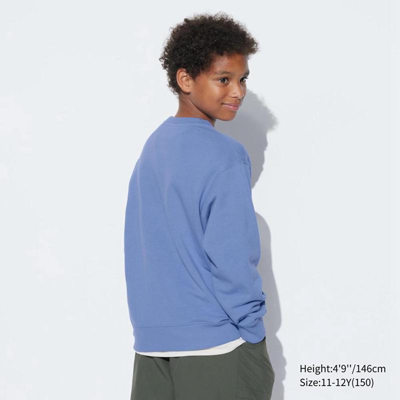 Uniqlo Ultra Stretch (Graphic) Kids' Sweatshirts Blue  US |  WPJN-62843