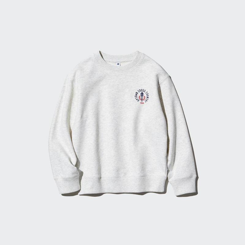 Uniqlo Ultra Stretch Graphic Kids' Sweatshirts Light Grey  US |  LBWC-84031