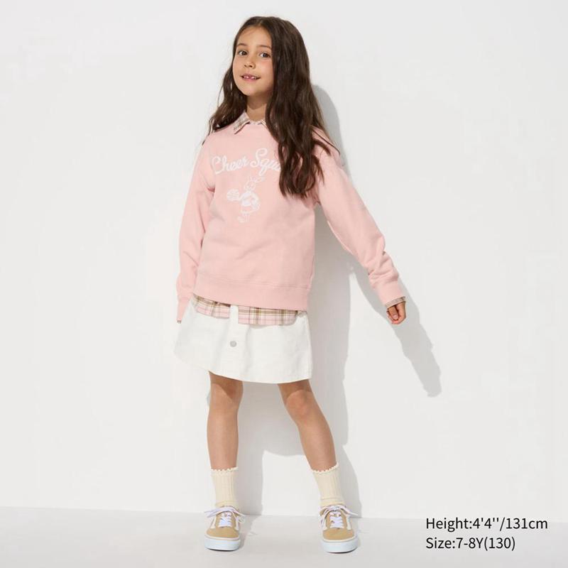 Uniqlo Ultra Stretch (Graphic) Kids' Sweatshirts Pink  US |  XSGE-40892