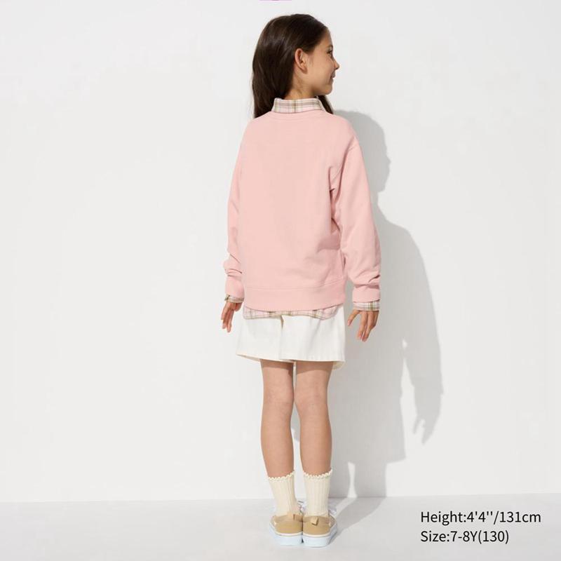 Uniqlo Ultra Stretch (Graphic) Kids' Sweatshirts Pink  US |  XSGE-40892