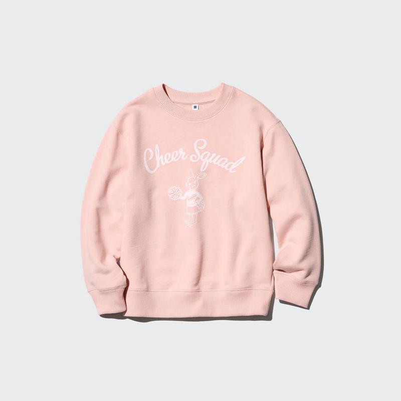 Uniqlo Ultra Stretch (Graphic) Kids' Sweatshirts Pink  US |  XSGE-40892