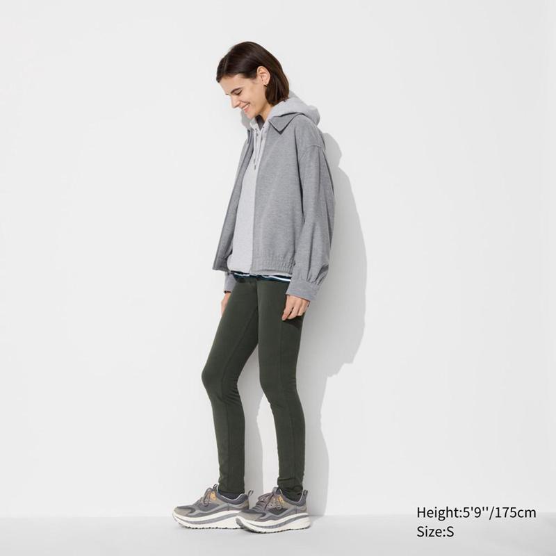 Uniqlo Ultra Stretch (Long) Women Leggings Off White  US |  XLUO-71523