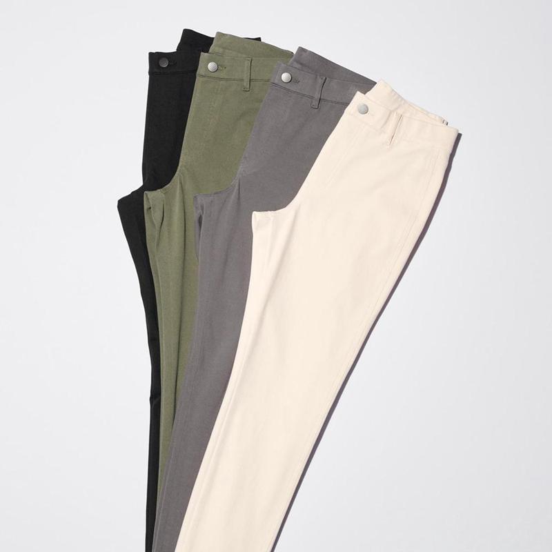 Uniqlo Ultra Stretch (Long) Women Leggings Olive  US |  YNTR-49032