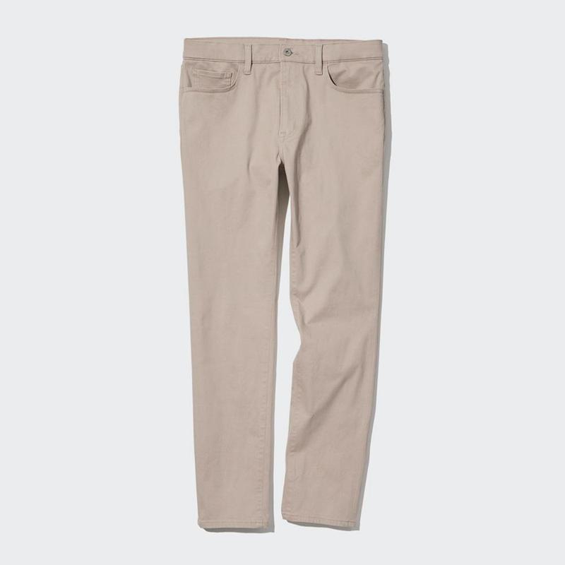 Uniqlo Ultra Stretch Skinny Fit Colour Men Jeans Beige  US |  GZPQ-46893