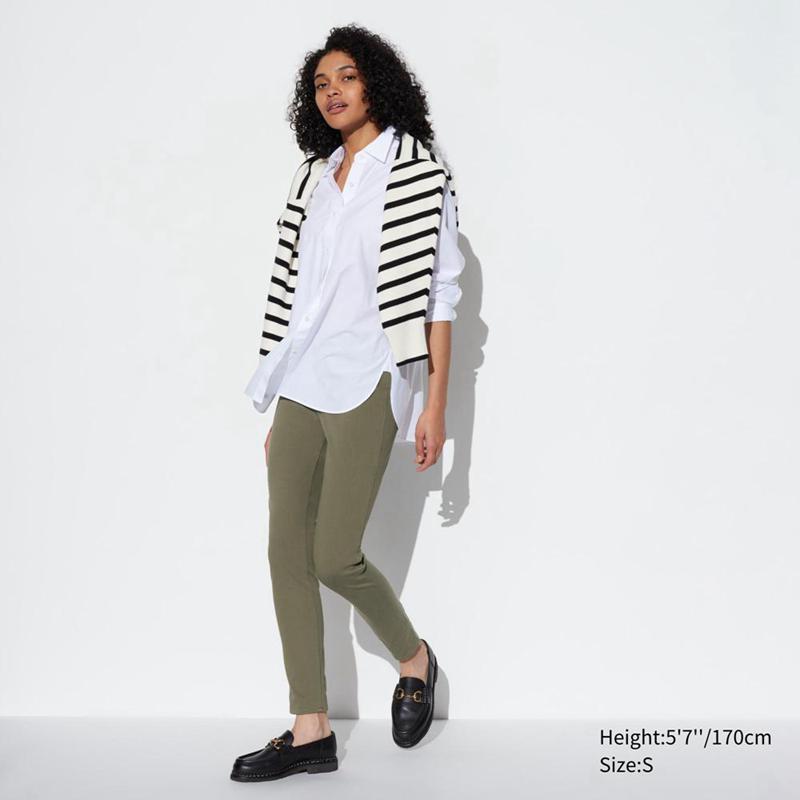 Uniqlo Ultra Stretch Women Leggings Olive  US |  ZBUG-19057