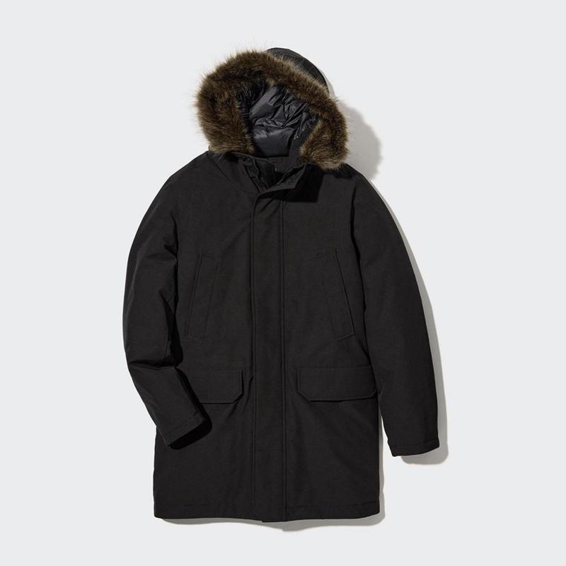 Uniqlo Ultra Warm Hybrid Down Men Coat Black  US |  QZSU-72560