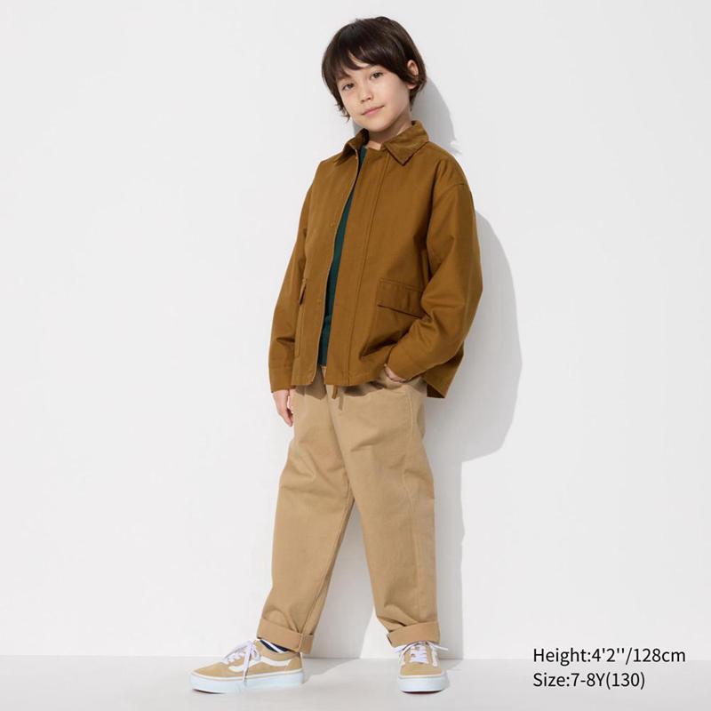 Uniqlo Utility Blouson Kids' Jackets Brown  US |  DLAM-90871