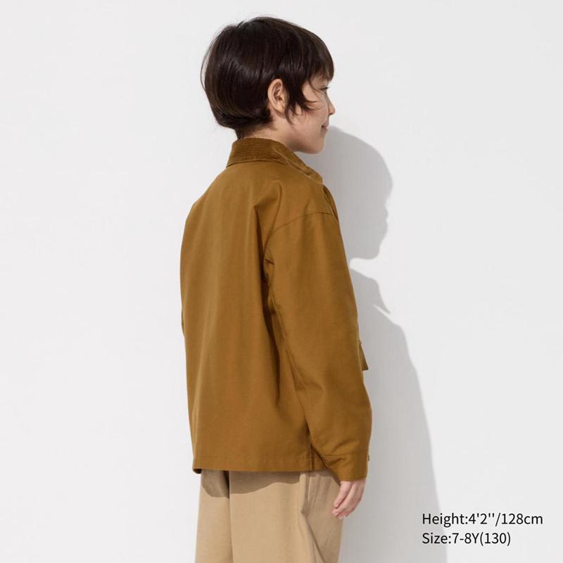 Uniqlo Utility Blouson Kids' Jackets Brown  US |  DLAM-90871