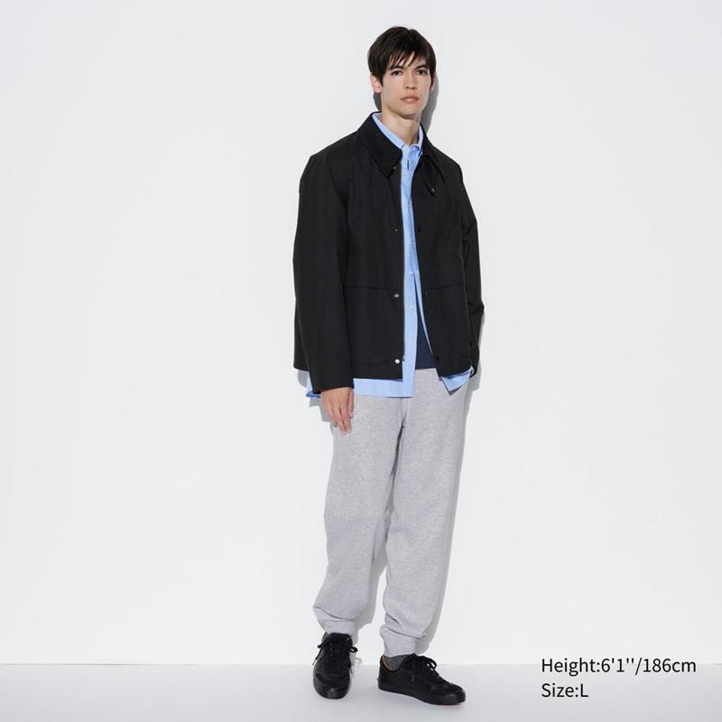 Uniqlo Utility Short Blouson Men Jackets Black  US |  LRKC-89031