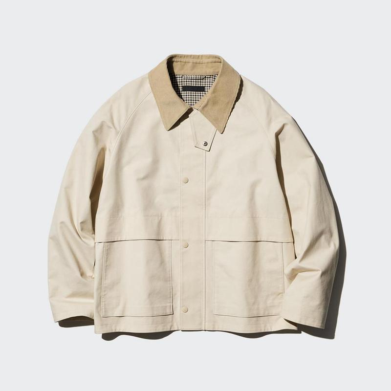 Uniqlo Utility Short Blouson Men Jackets Natural  US |  CODW-75869