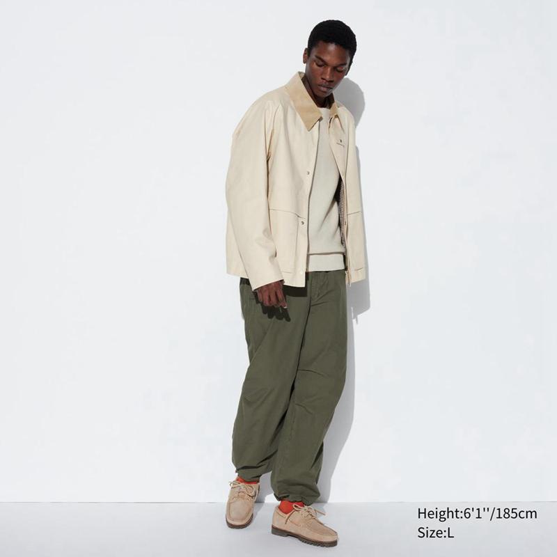 Uniqlo Utility Short Blouson Men Jackets Olive  US |  TNIJ-90341