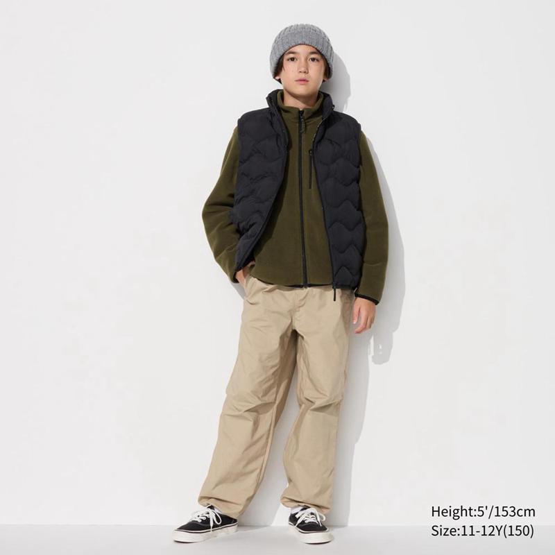 Uniqlo Warm Lined Kids' Trousers Black  US |  QZOP-34012