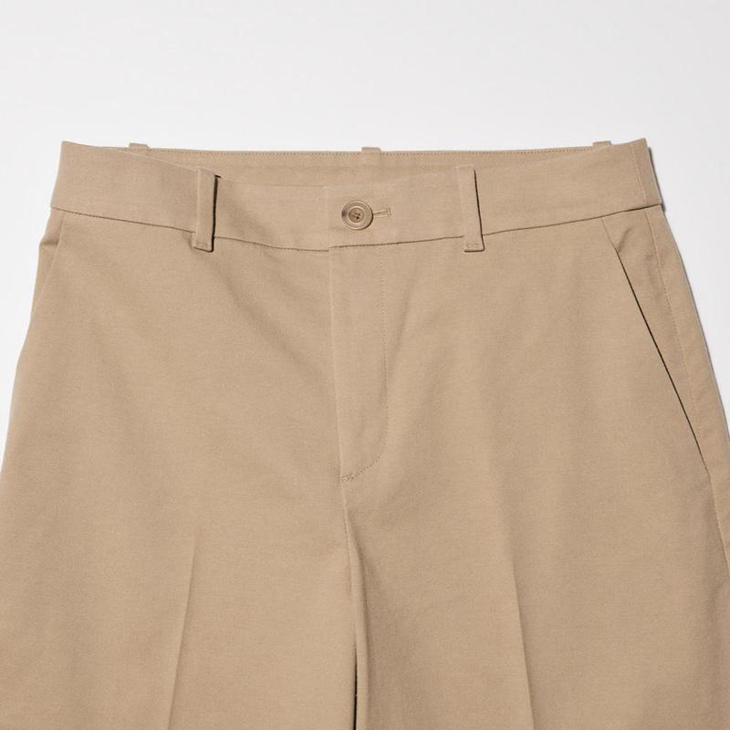 Uniqlo Wide Chino (Long) Women Trousers Beige  US |  WSIQ-38571