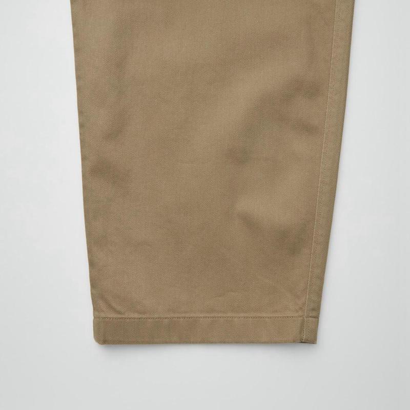 Uniqlo Wide Chino Men Trousers Brown  US |  CAFR-92517