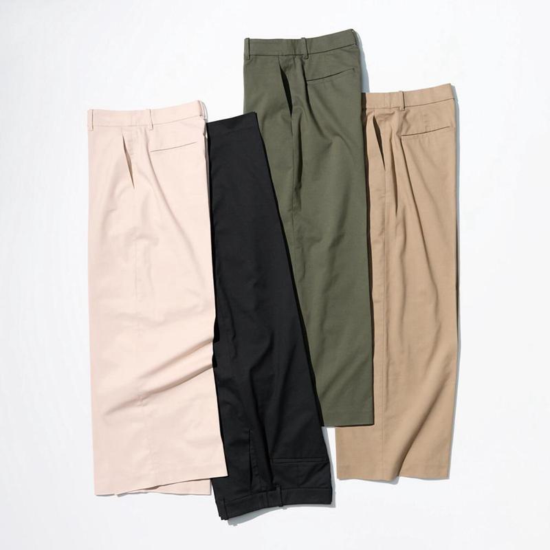 Uniqlo Wide Chino Women Trousers Black  US |  PGIF-09837