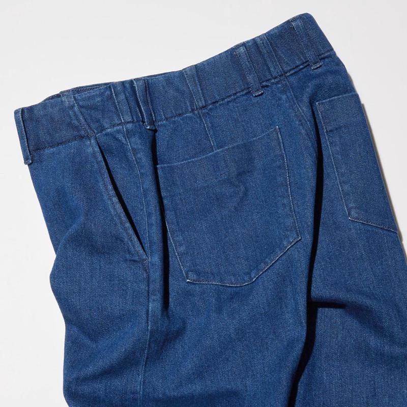 Uniqlo Wide (Long) Women Jeans Blue  US |  VWMG-37018