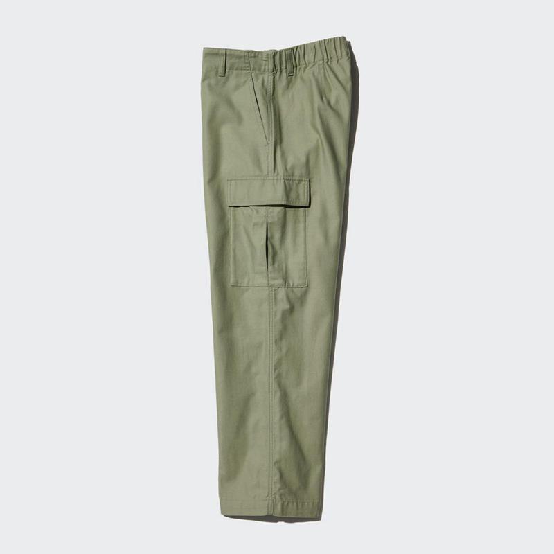 Uniqlo Wide Straight Cargo Women Trousers Dark Grey  US |  CQFE-17086