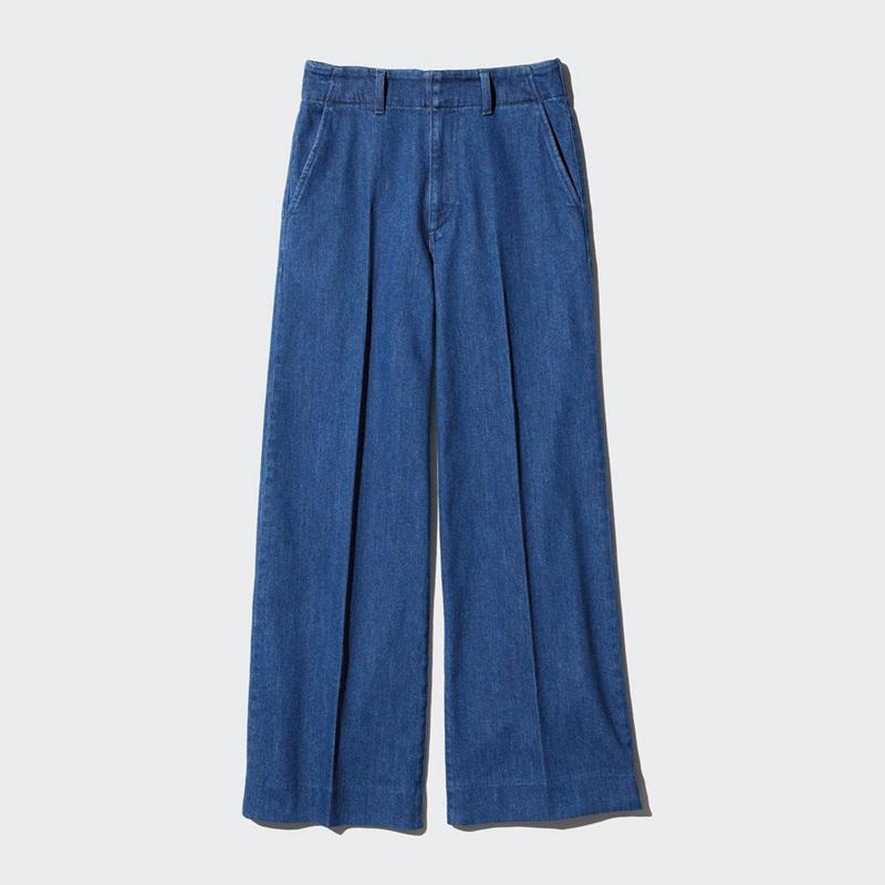 Uniqlo Wide Women Jeans Blue  US |  JGAV-58349