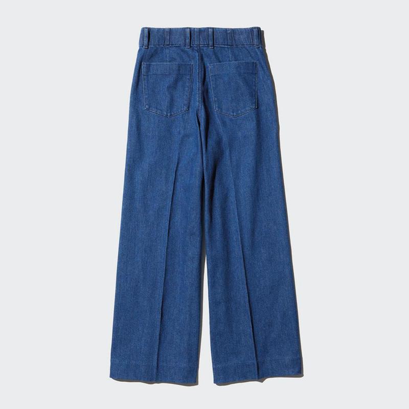 Uniqlo Wide Women Jeans Blue  US |  JGAV-58349