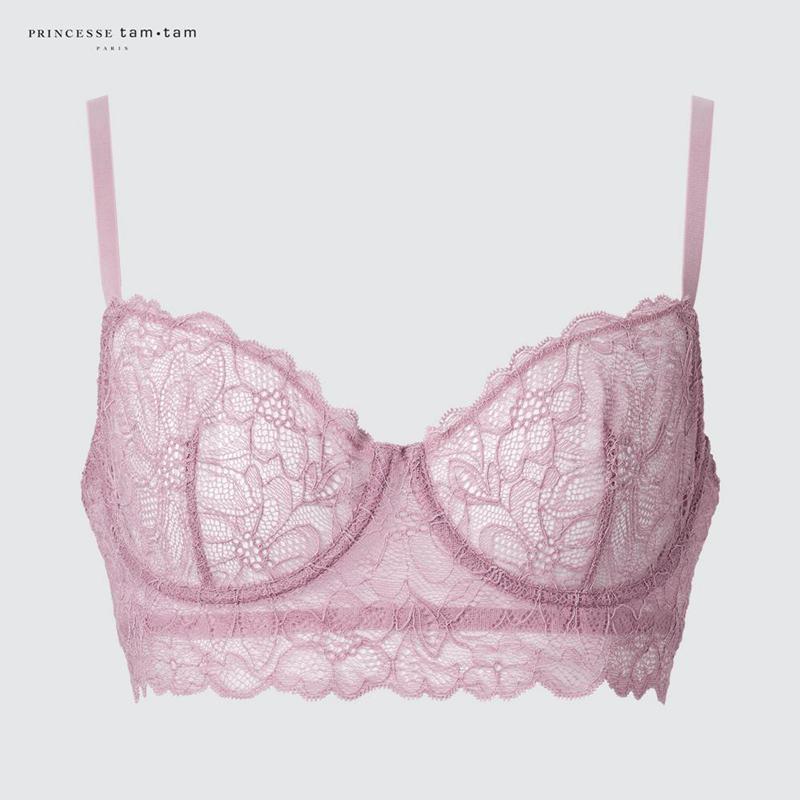 Uniqlo Wired (Lace) Women Bras Purple  US |  GLBP-92358