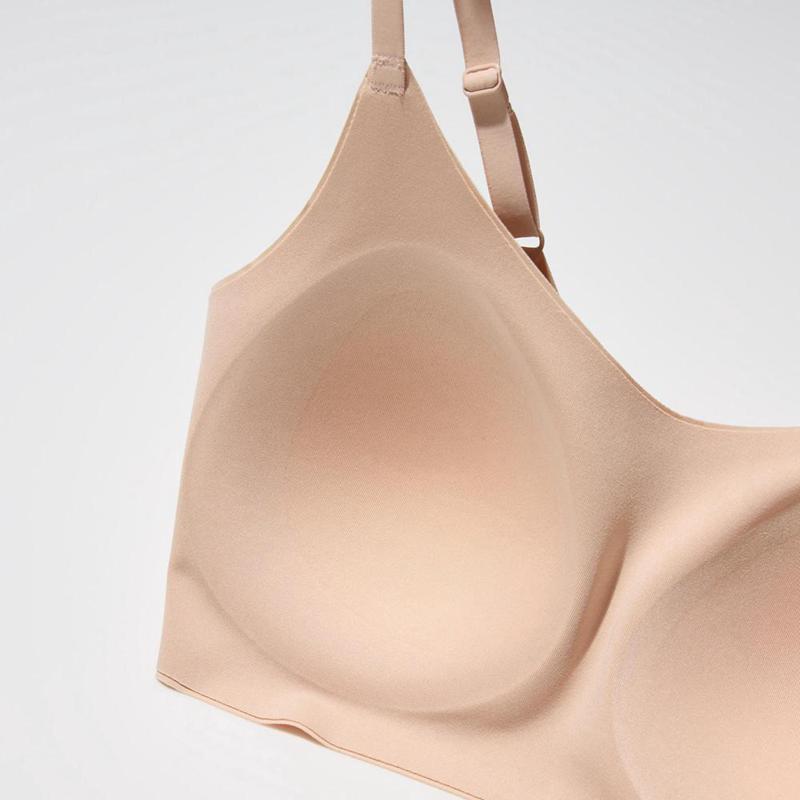 Uniqlo Wireless (Relax) Women Bras Beige  US |  QRMI-70182