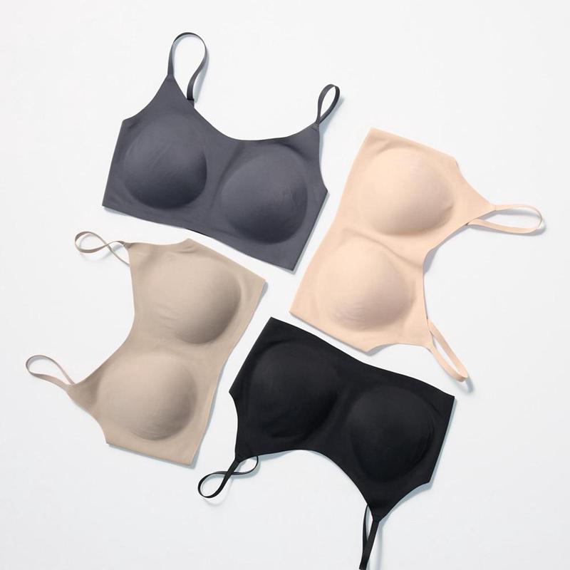 Uniqlo Wireless (Relax) Women Bras Beige  US |  QRMI-70182