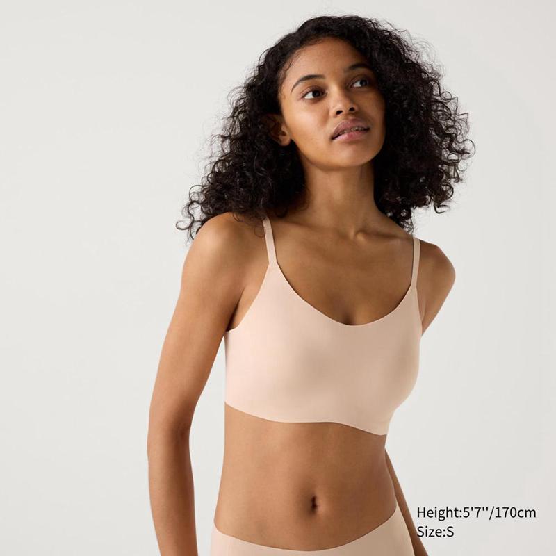 Uniqlo Wireless (Relax) Women Bras Beige  US |  SUWV-57198