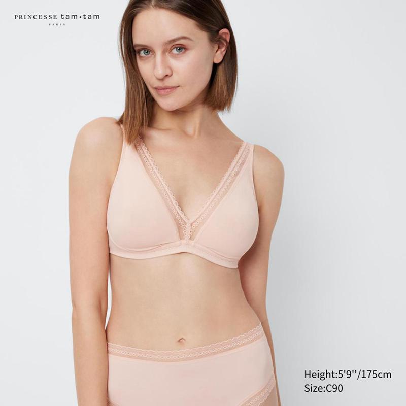 Uniqlo Wireless Women Bras Pink  US |  FPLE-75083