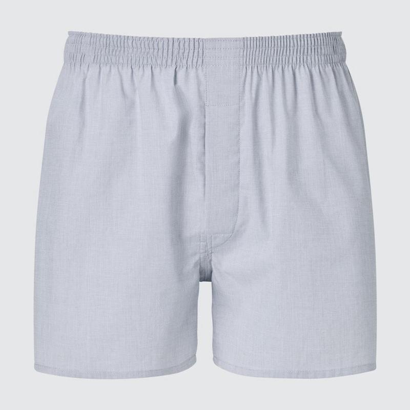 Uniqlo Woven Broadcloth Men Boxers Grey  US |  XLDT-14850