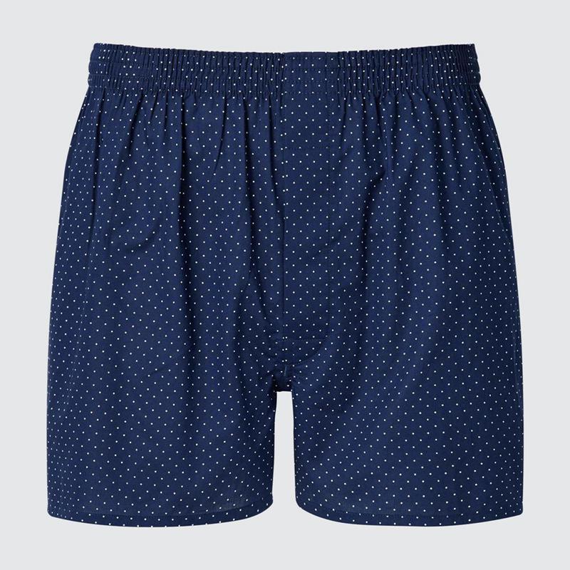 Uniqlo Woven (Dot) Men Trunks Blue  US |  QHZK-30412