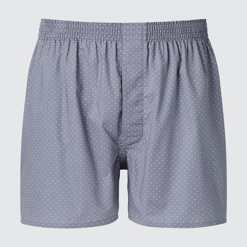 Uniqlo Woven Men Boxers Grey  US |  CEDB-62905