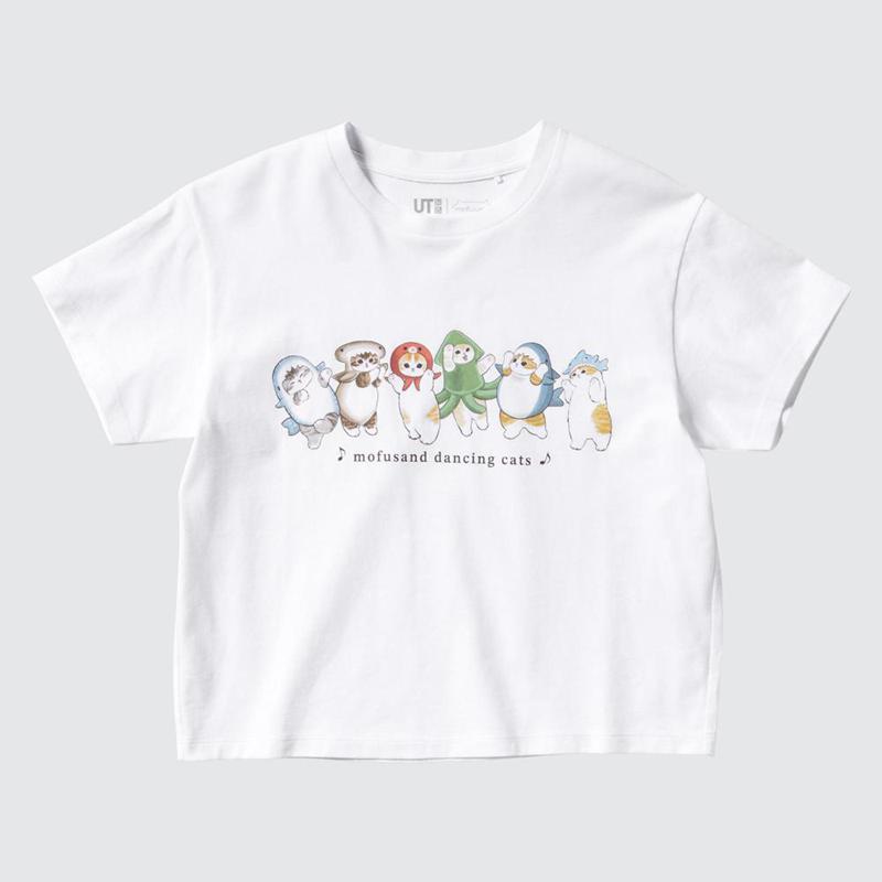 Uniqlo mofusand Fruits Paradise UT Graphic Kids' T-Shirt White  US |  HCLK-86574