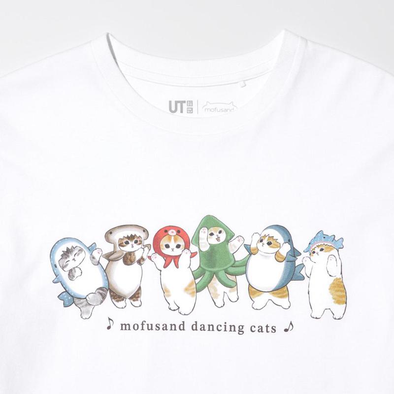 Uniqlo mofusand Fruits Paradise UT Graphic Kids' T-Shirt White  US |  HCLK-86574