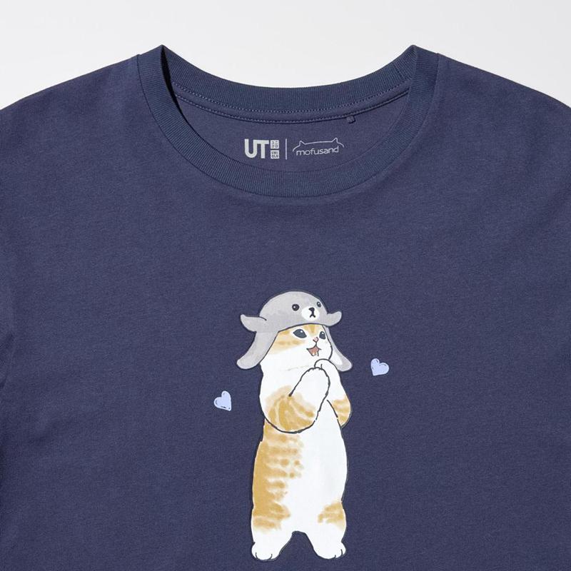 Uniqlo mofusand Fruits Paradise UT Graphic Kids' T-Shirt Navy  US |  UISY-01693