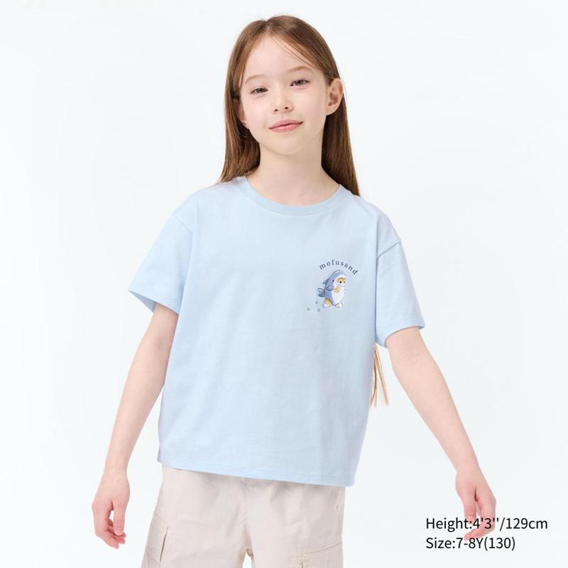 Uniqlo mofusand Fruits Paradise UT Graphic Kids' T-Shirt Light Blue  US |  XPSN-30925