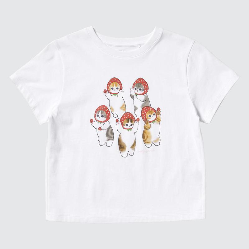 Uniqlo mofusand UT Graphic Women T-Shirts White  US |  GAIC-38197